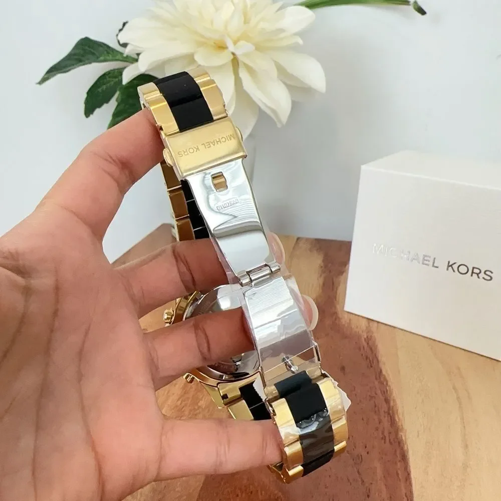 Michael Kors Everest Chronograph Two-Tone Stainless Steel and‎ Silicone Watch